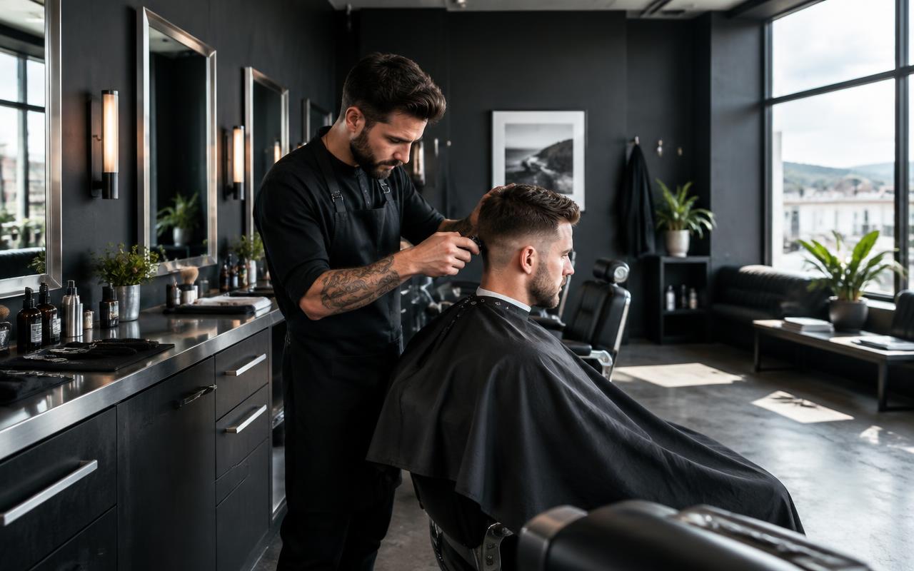 The Chair barbershop website concept