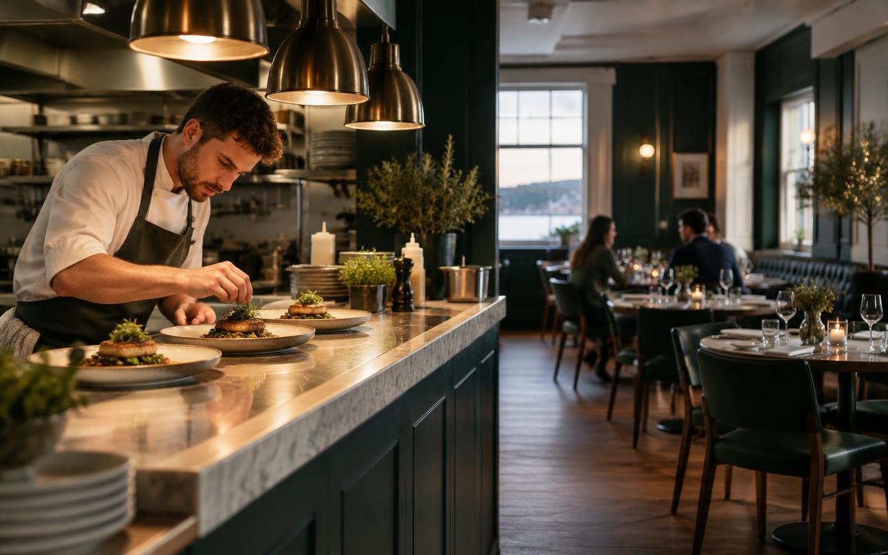 Ember & Salt restaurant website concept